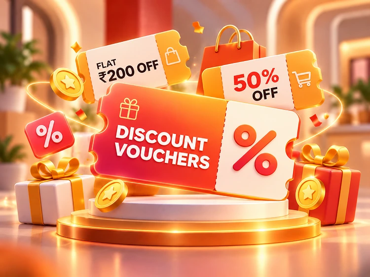 Discount voucher and gift box — replace with product shot
